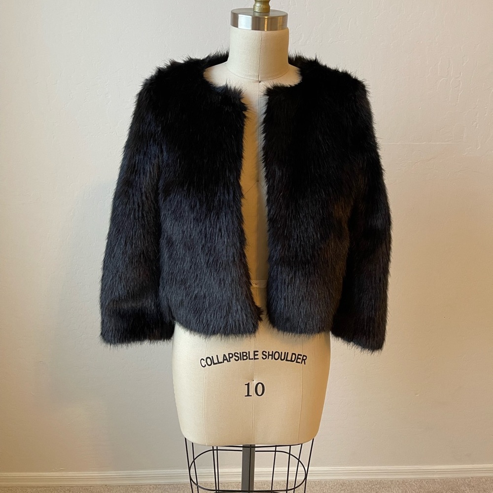 Banana Republic faux fur jacket